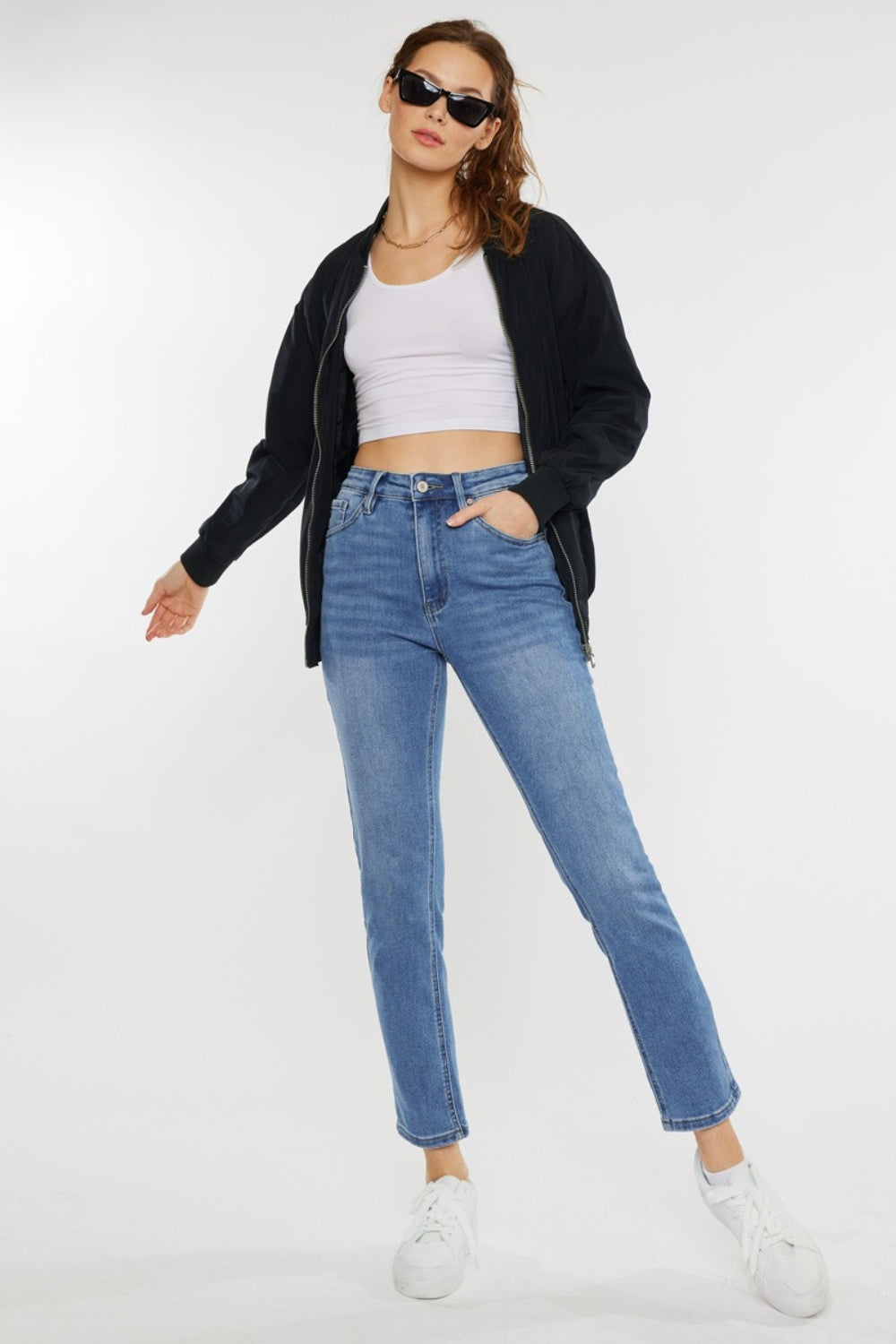 Whiskers High Waist Jeans