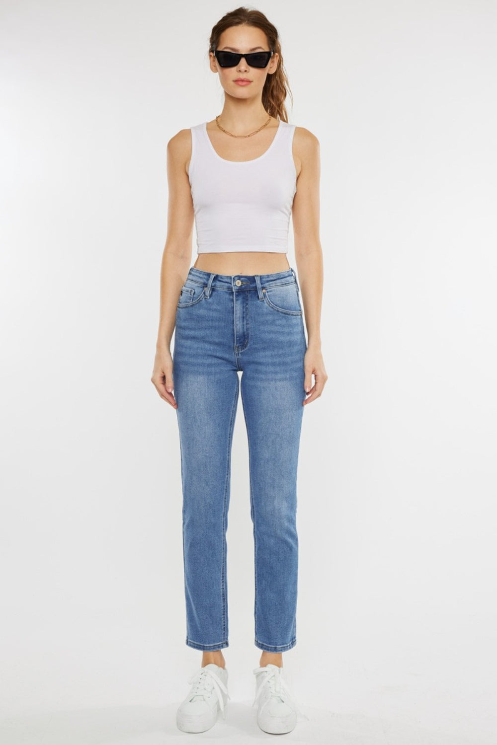 Whiskers High Waist Jeans