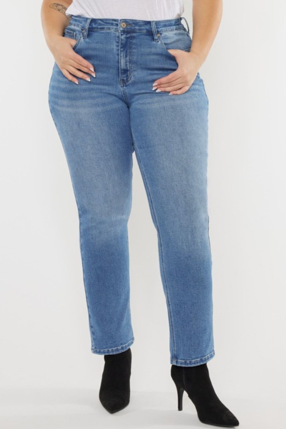 Whiskers High Waist Jeans