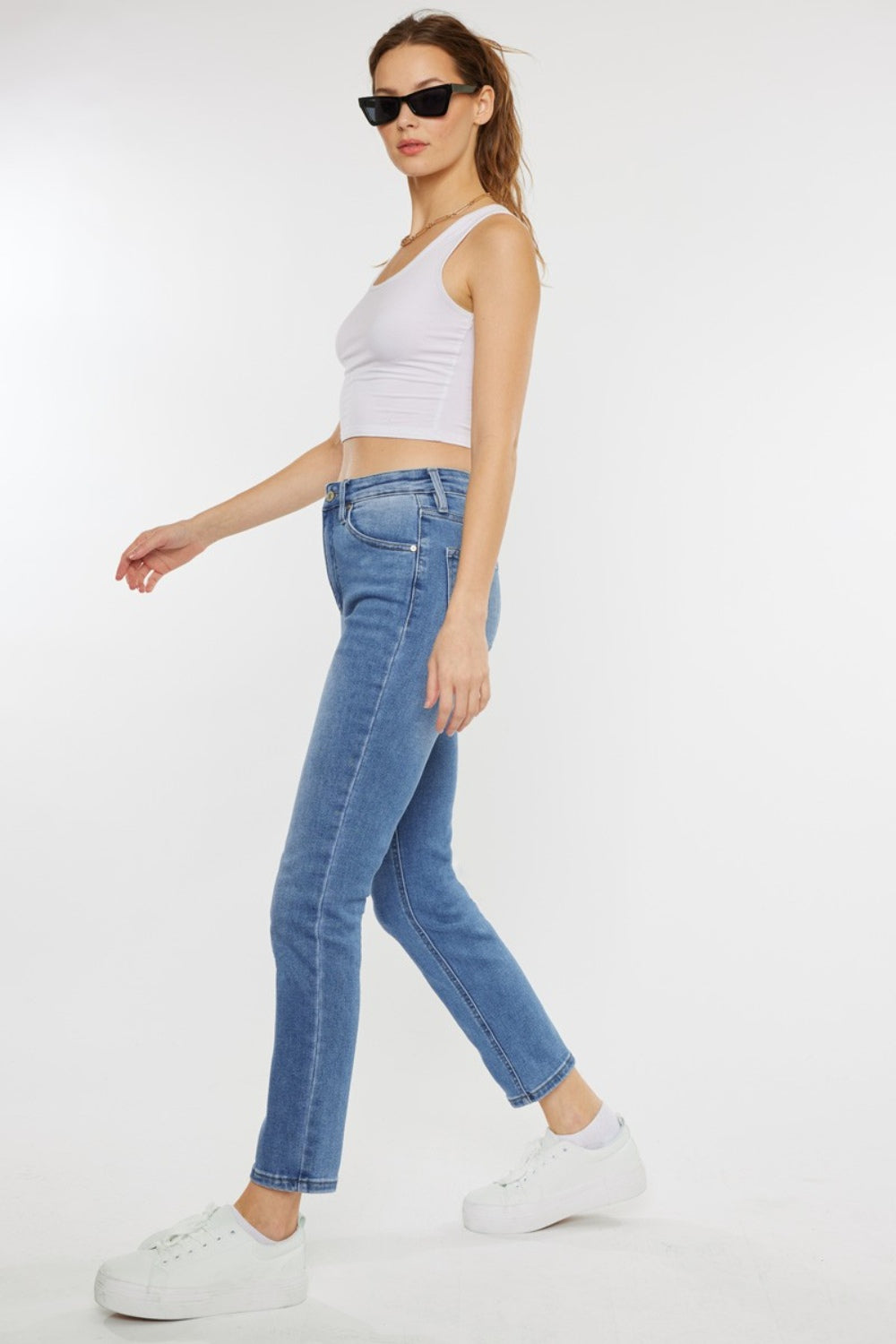 Whiskers High Waist Jeans