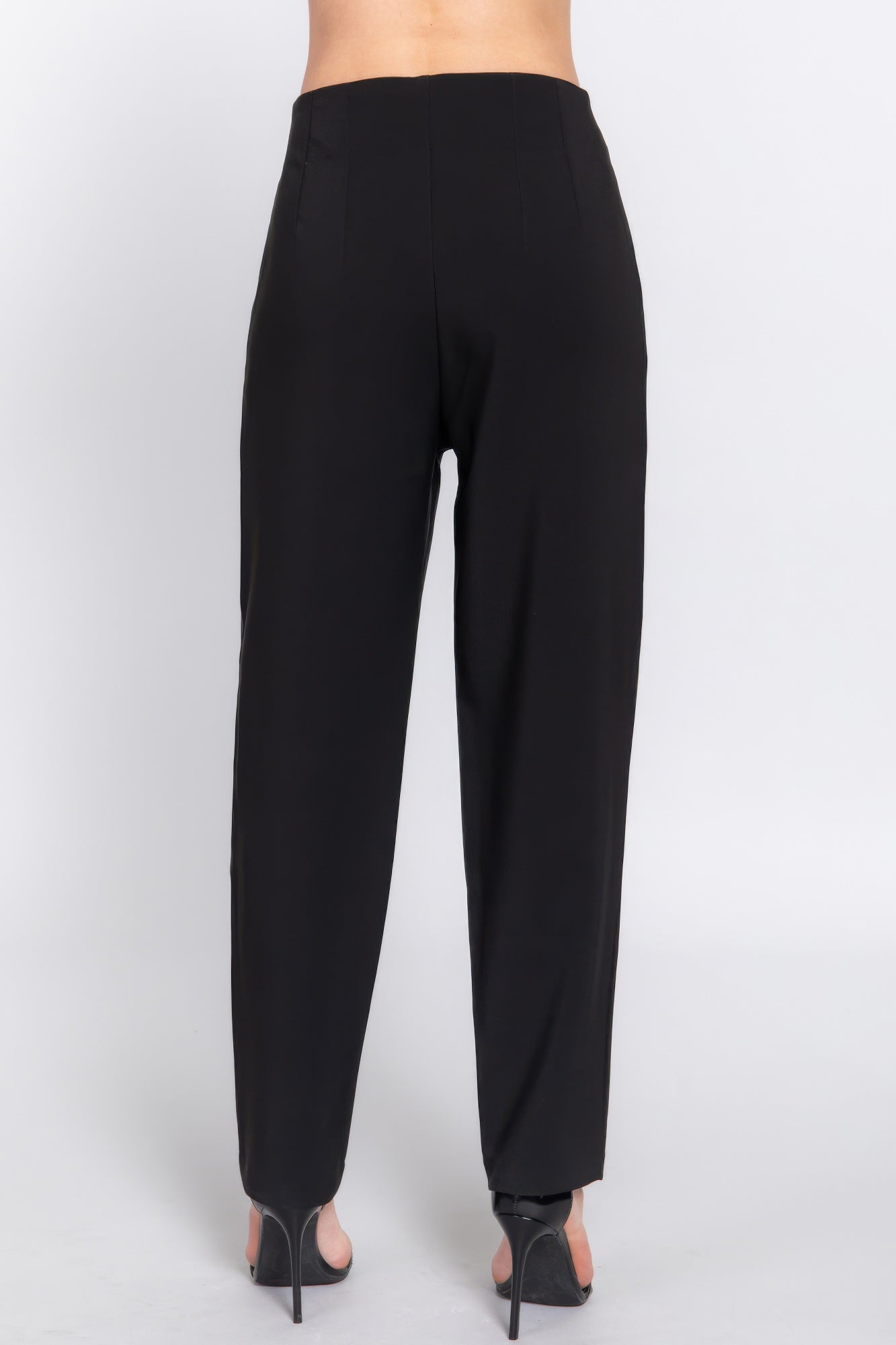 High Waist Pintuck Pants