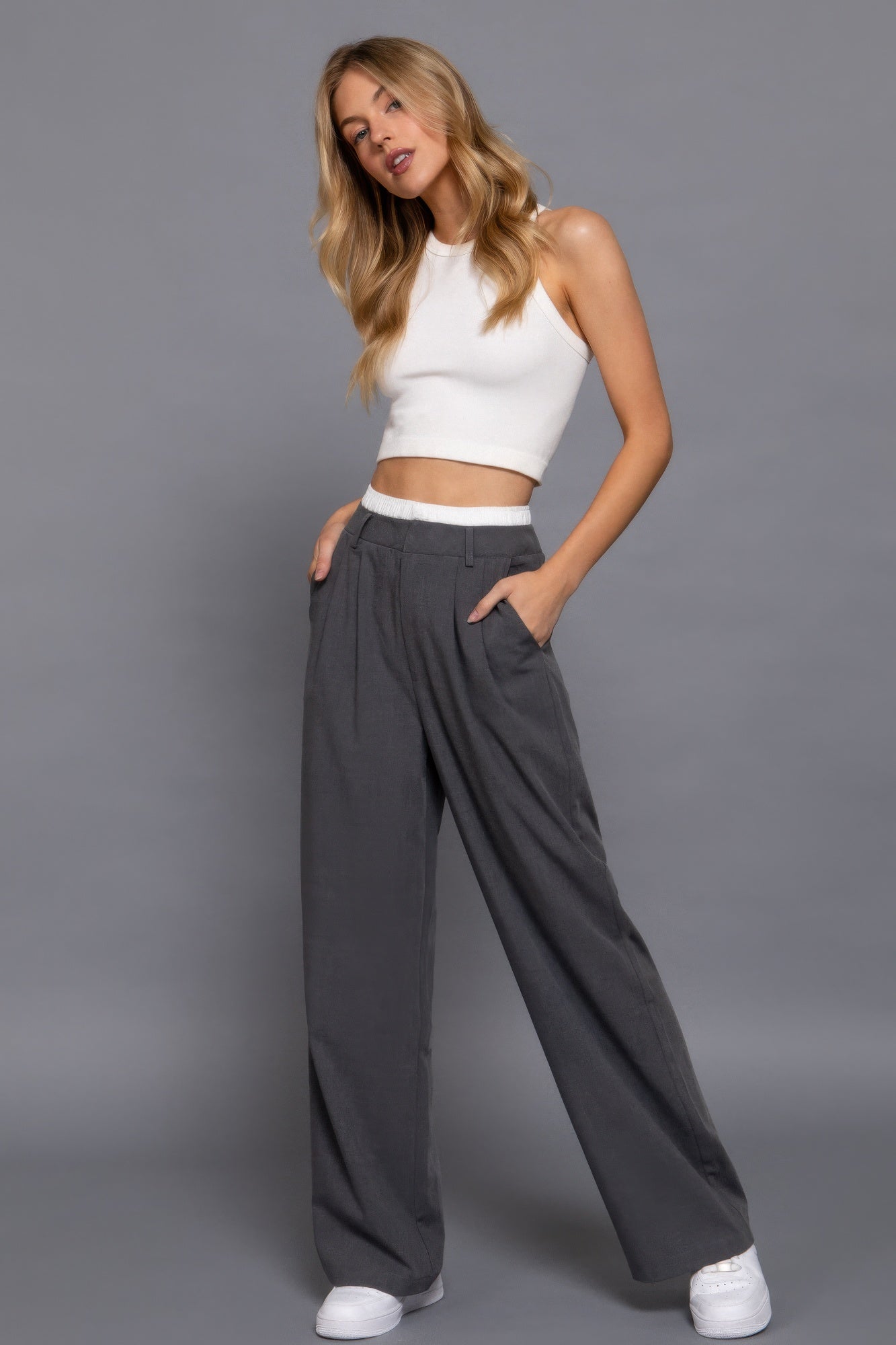 Boxer Waist Straight Pants