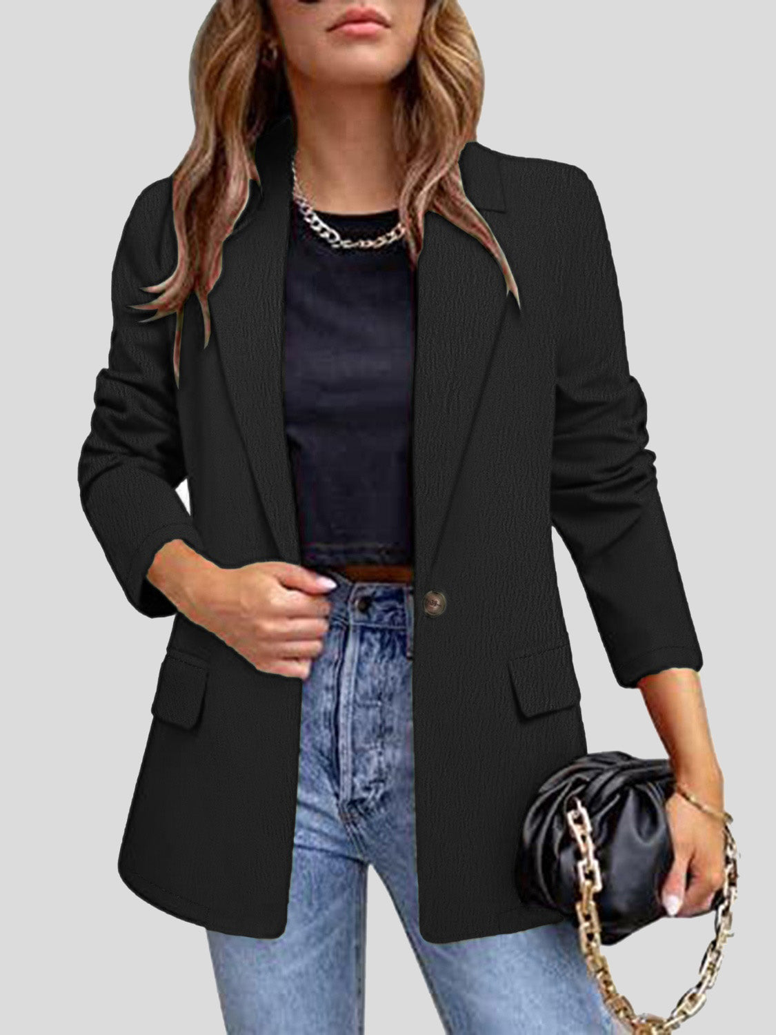 Lapel Collar Blazer